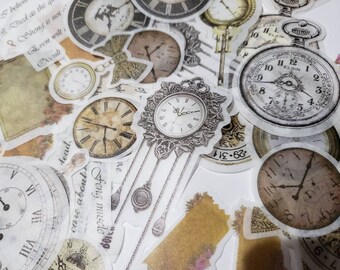 Old Clock Sticker Etsy