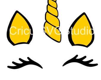 Unicorn Ears Svg Etsy