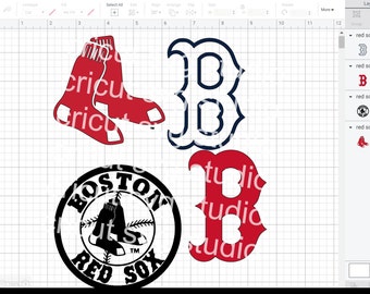 Boston Red Sox Svg Etsy