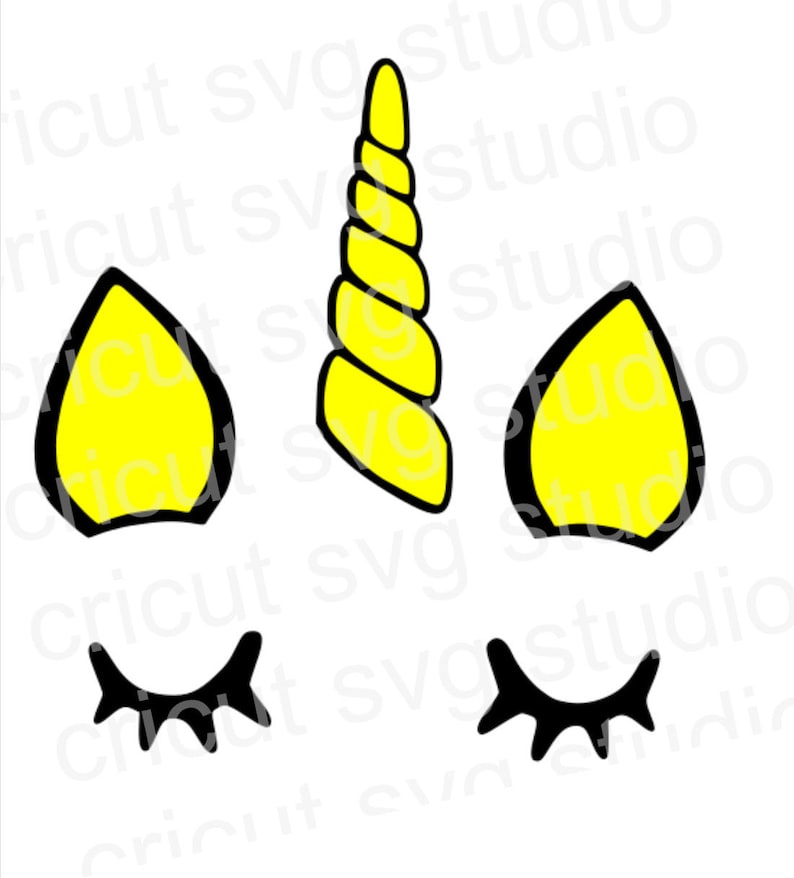 Unicorn U Eyes SVG File for Cricut - Etsy