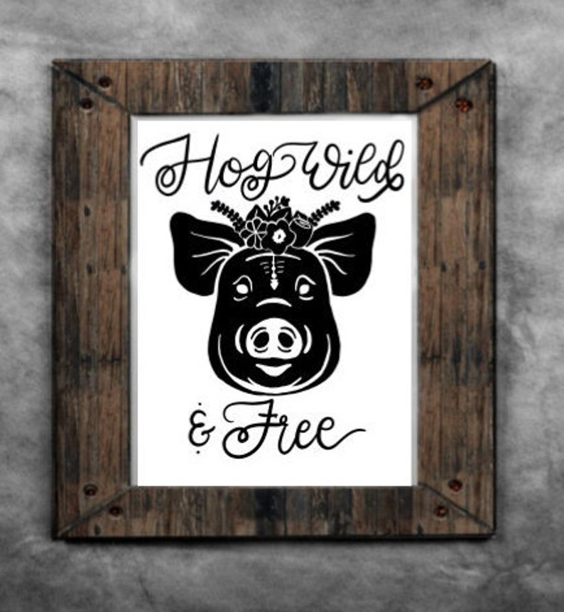 Download SVG Cuttable Boho Pig Bohemian Pig SVG Cut File | Etsy
