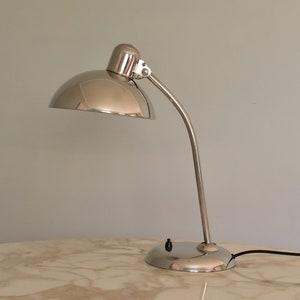 Bauhaus table lamp 6556 in chrome by Christian Dell for Kaiser Leuchten [achtgrad]