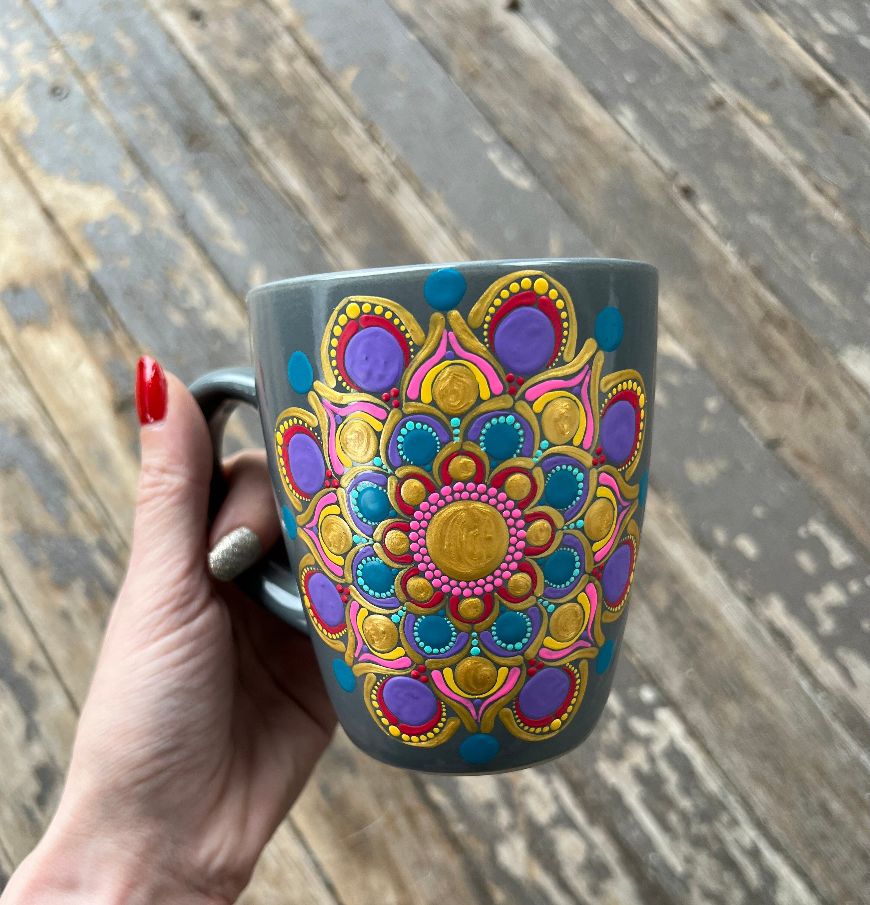 Handmade 16 oz Porcelain Travel Mug - The Bright Angle