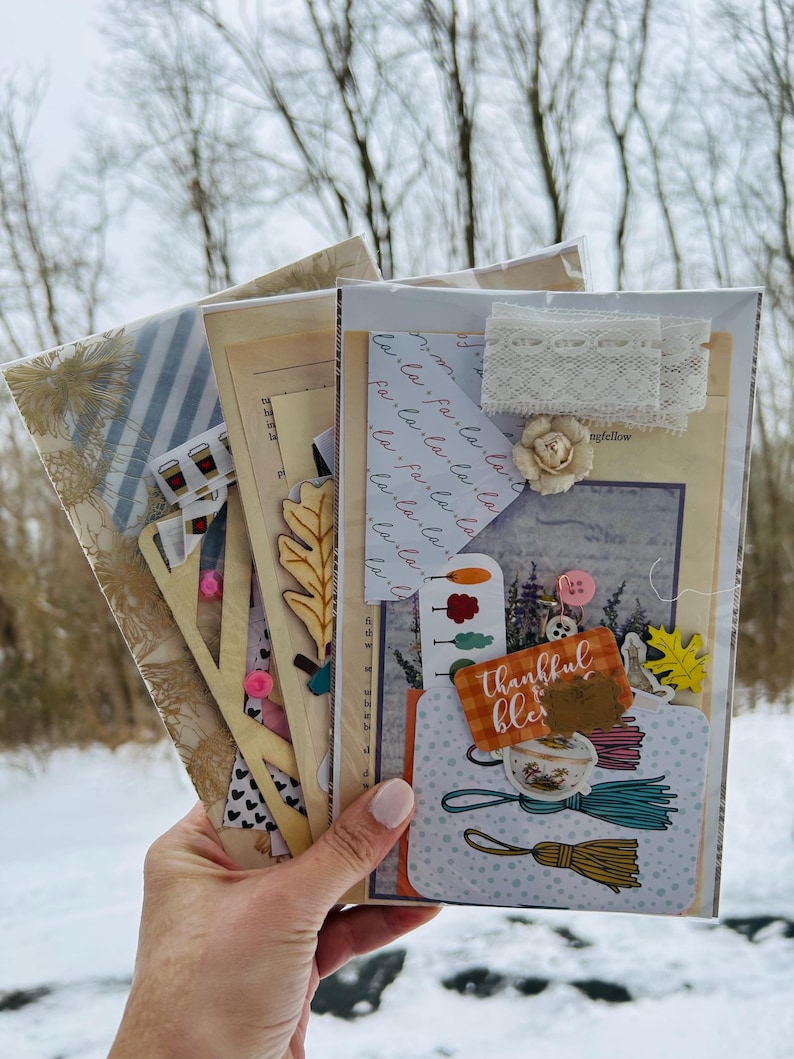 Junk Journal Kits, Surprise Kit, Grab Bag - Etsy