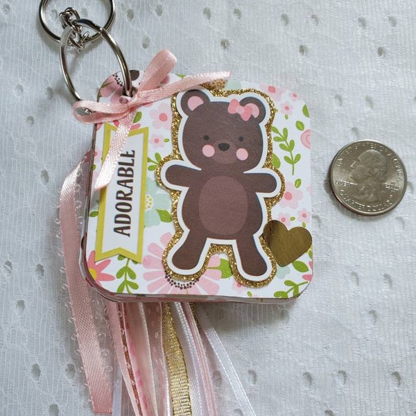 Keychain Brag Book, Keychain album, baby Keychain album, tiny photo album, Grandma gift, sweet photo Keychain