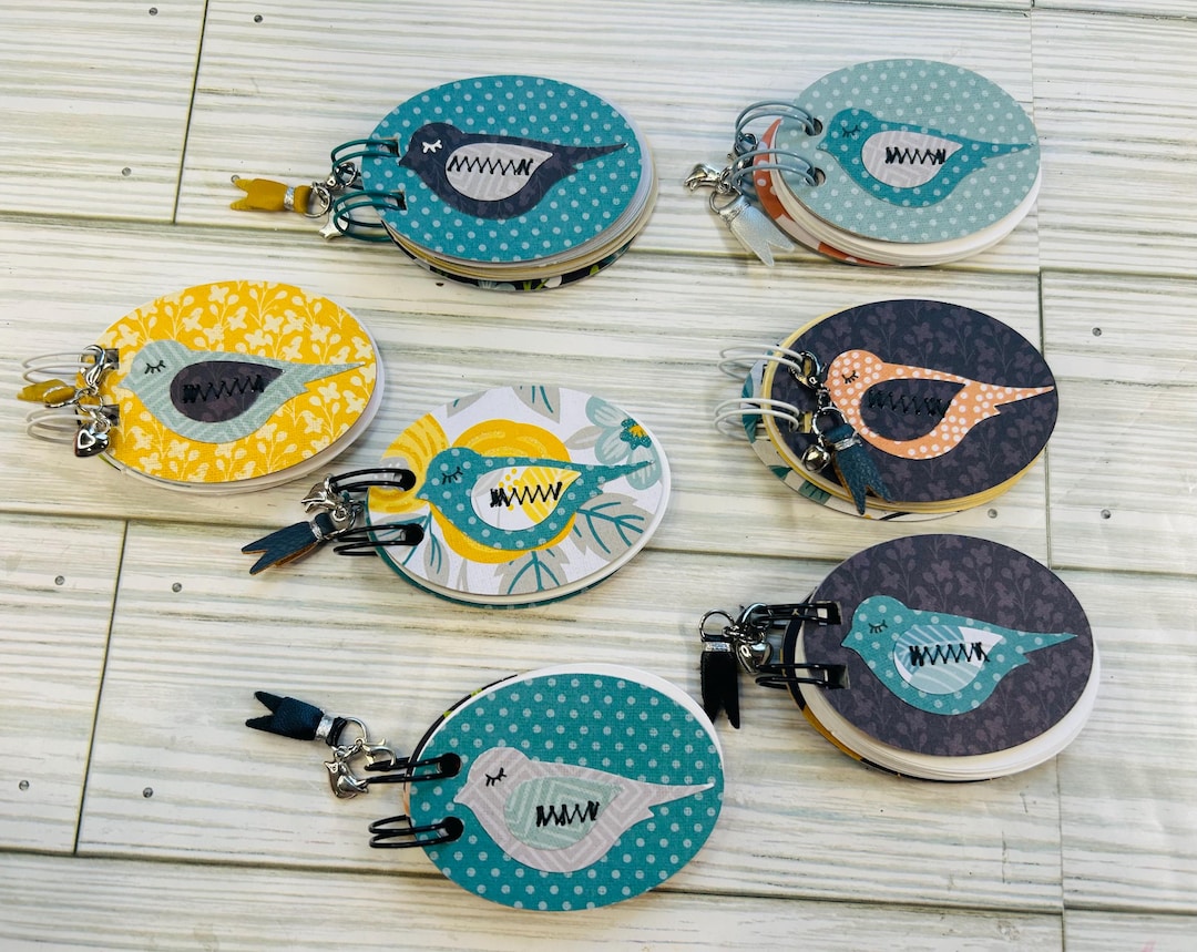 Oval Shaped Journal, Mini Notebook, Bird Notebook, Blank Journal - Etsy