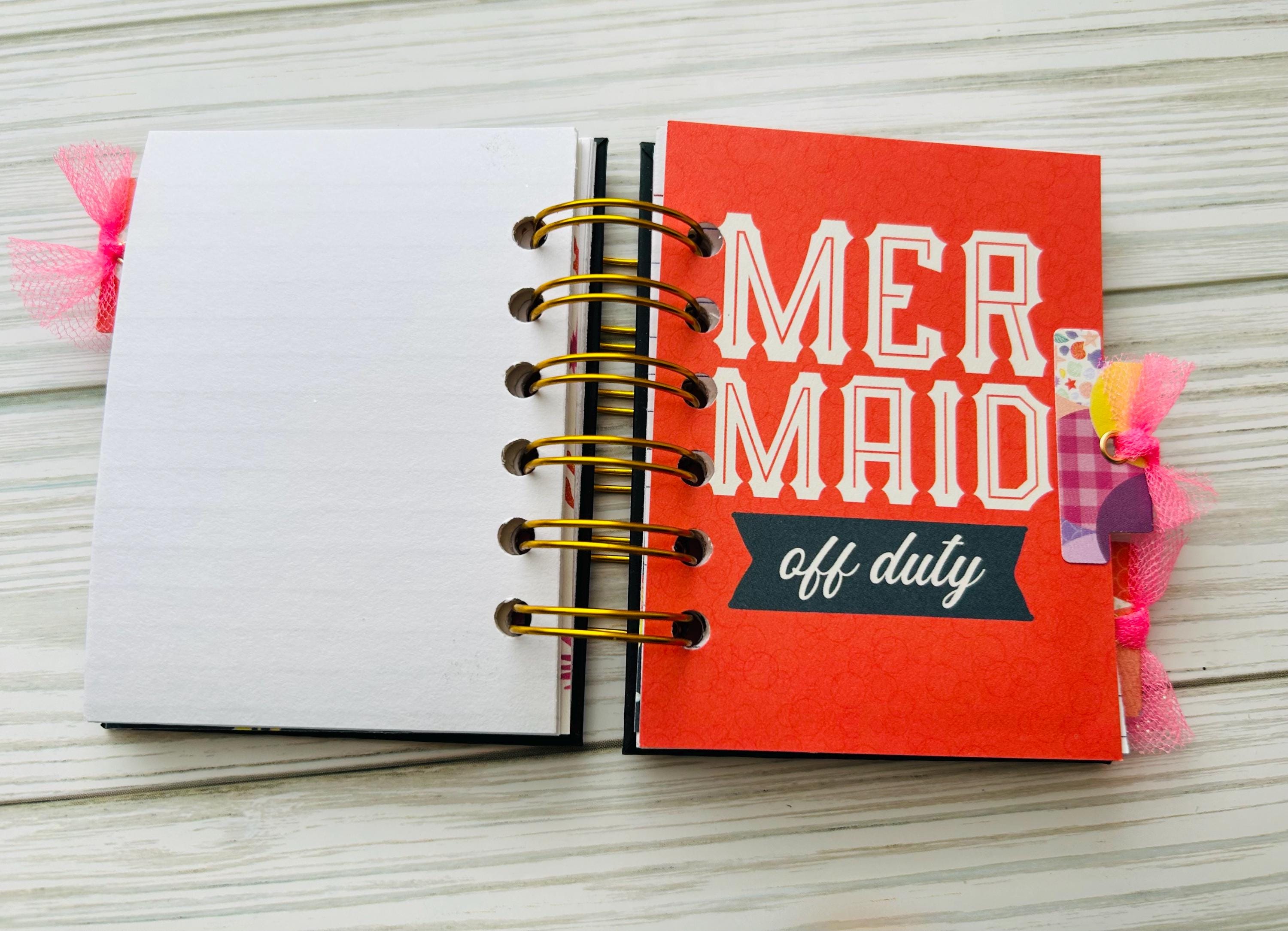 Mini Notebook, Dividers, Divided Notebook, Spiral Notebook, Mermaid ...