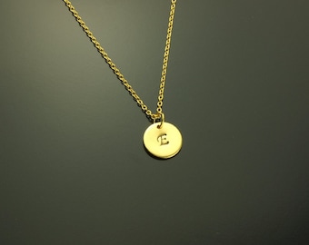 Chain pendant wish letter engraving Golden