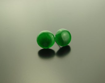 Les boucles d’oreilles pierres précieuses boucles d’oreilles agate verte