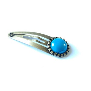 Haarklemme Cabochon Türkis Haarclip Haarspange