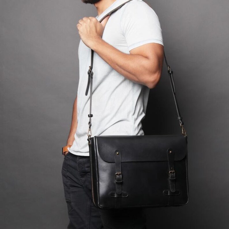 Anniversary Gift Mens Messenger Bag Leather Messenger Bag Leather Messenger Gift For Him Birthday Gift Laptop Messenger Bag