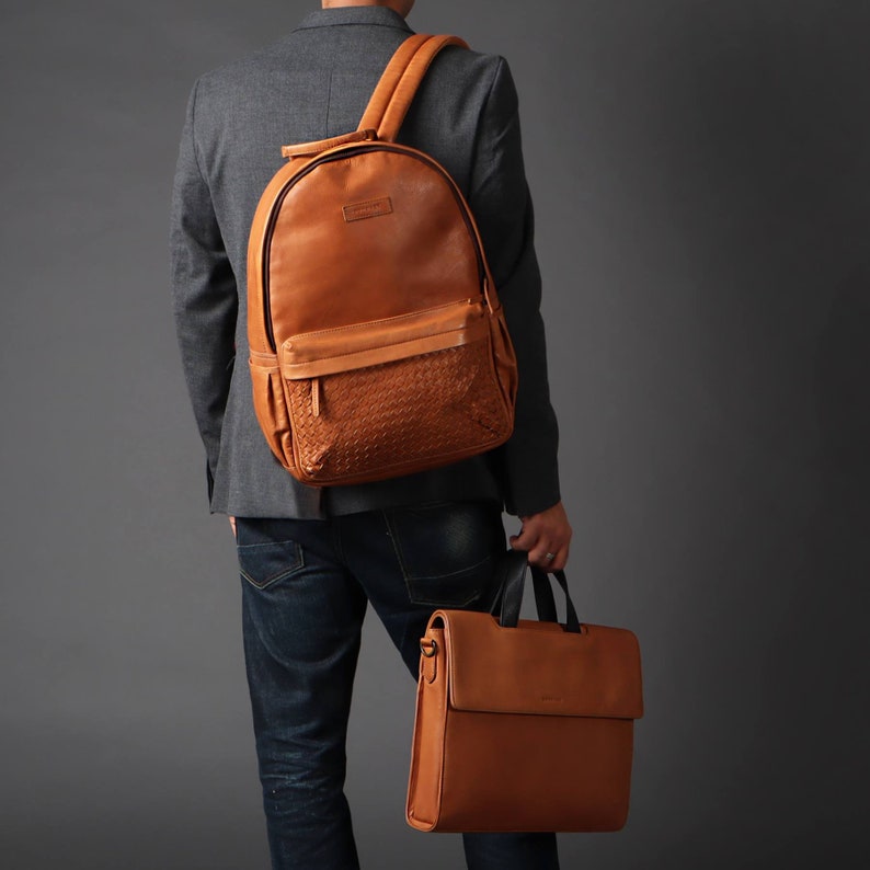 Leather Backpack Mens Leather Backpack Handmade Leather | Etsy