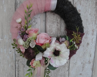 Door wreath, door decoration, spring wreath, summer wreath