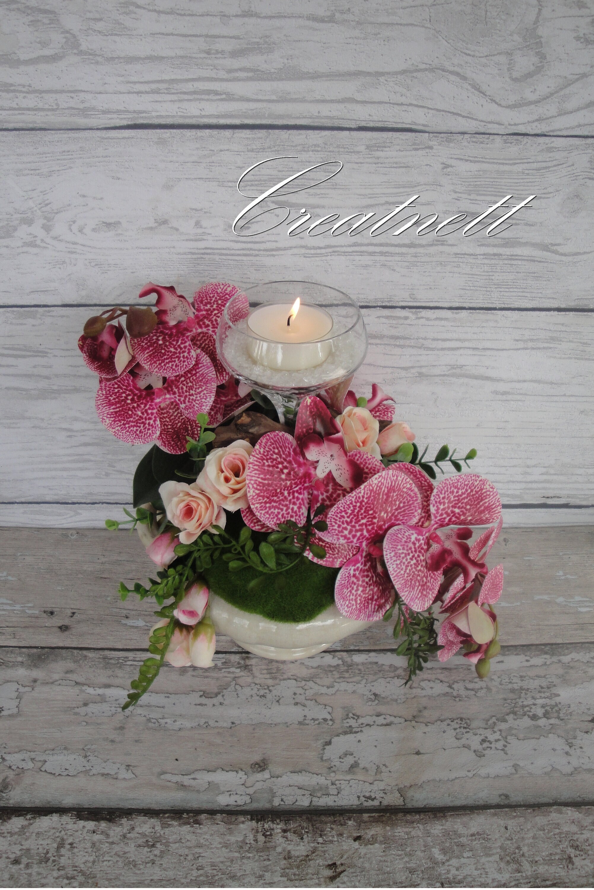 Orchid arrangement orchid decoration orchid lantern pink gift
