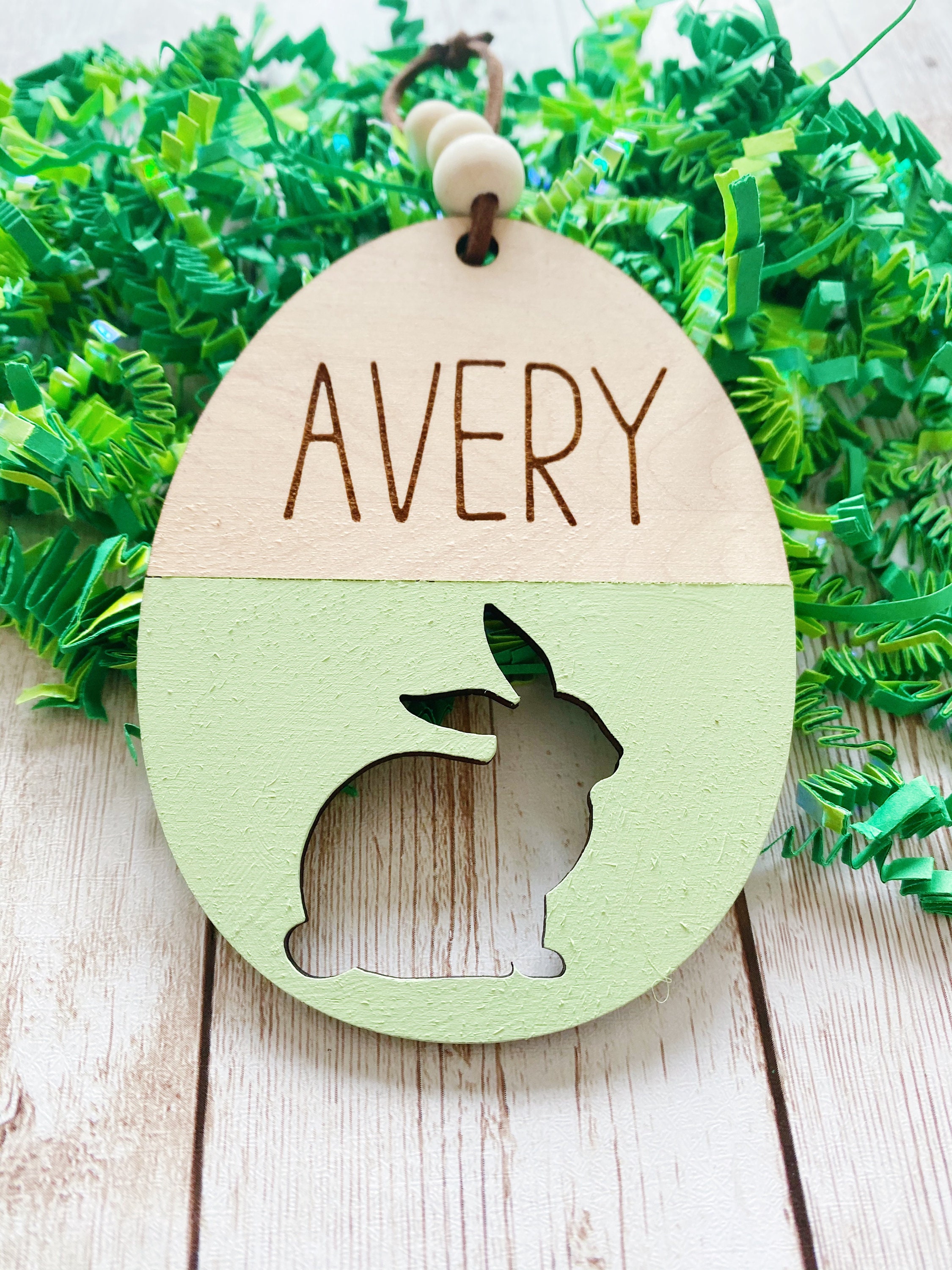 Personalized Easter Basket Tag, Easter Bunny Basket Tag, Kids Easter Tag, Easter Basket Sign, Wood Easter Basket Name Tag, Kids Name Easter