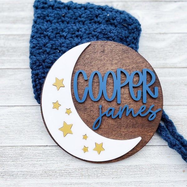 Personalized Moon Name Sign