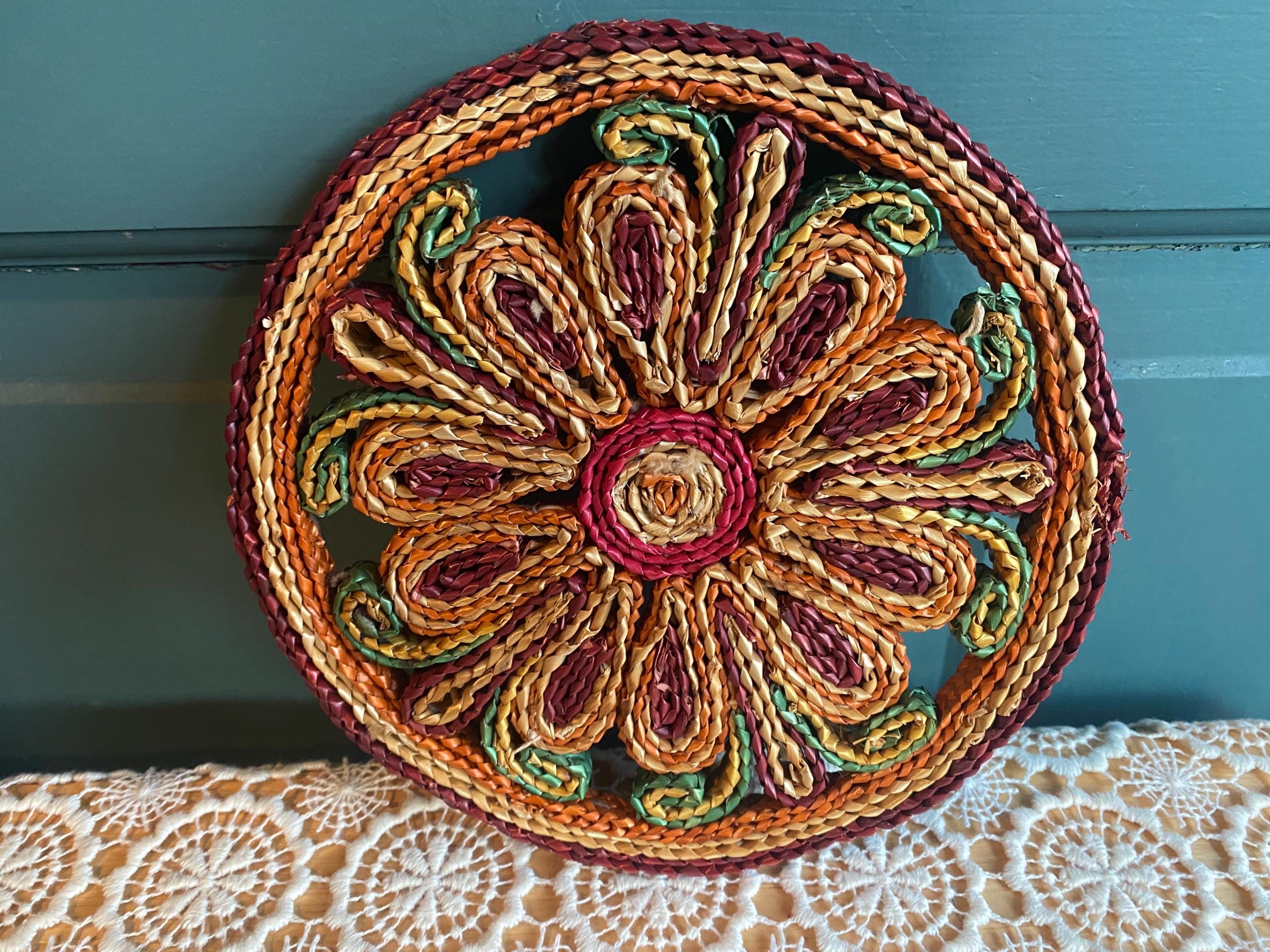 70s Woven Wall Art - Etsy
