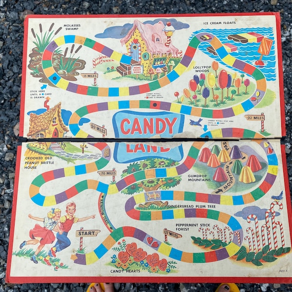 Candy Land Board Game Etsy