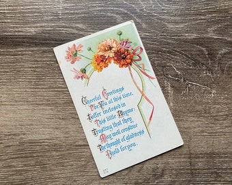 Antique Unused Post Cards - Flowers | Vintage Paper Ephemera, Spring Post Cards, Antique Vintage Stationery | Collage, Junk Journal