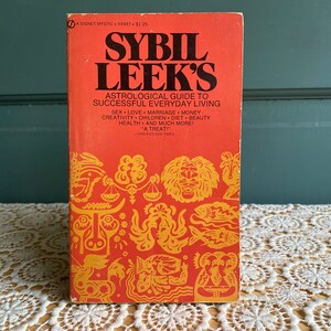 The Sybil Leek Astrological Guide to Everyday Living | Vintage Psychic Occult Paperback | Writing on Outer Pages