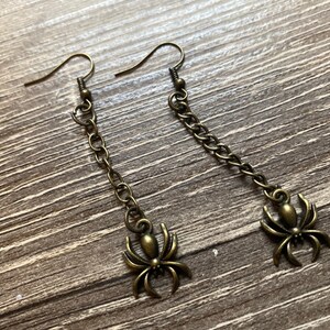 Long Spider Earrings