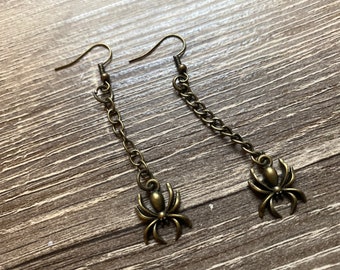 Long Spider Earrings