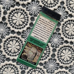 Mammoth Cave, Kentucky Vintage Matchbook No Matches