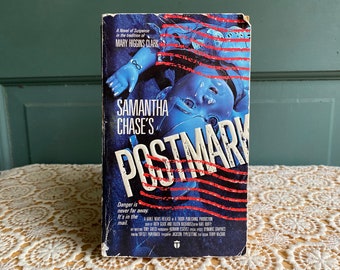 Samantha Chase's Postmark | Tudor Paperback Bestseller Horror Paperback | Worn Vintage Creased Paperback