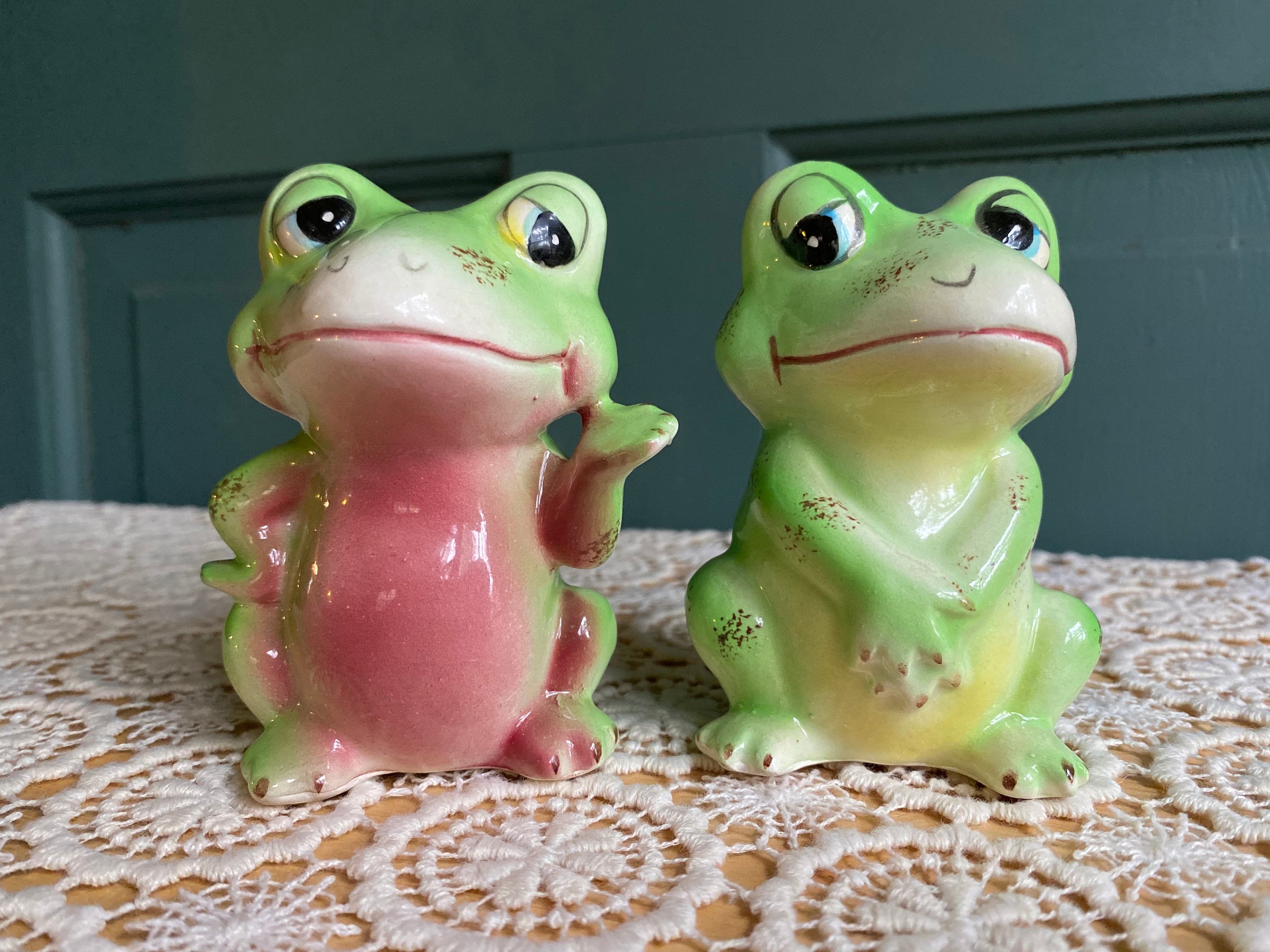 イチゴ ソルト＆ペッパー ガラス製 昭和レトロ ビンテージ