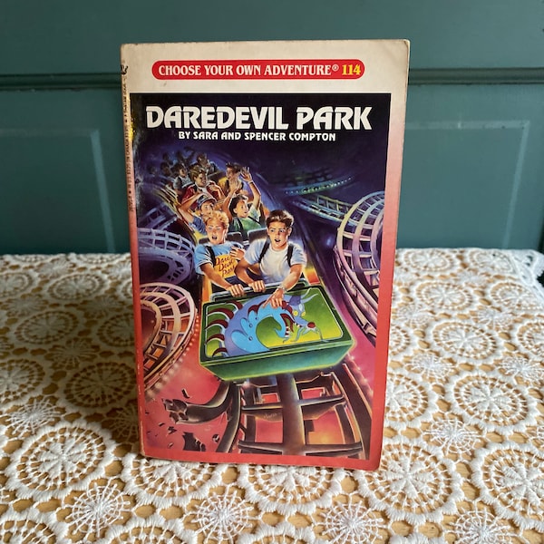 Daredevil Park by Sara and Spencer Compton | Choose Your Own Adventure 1990s Vintage | Jr. Teen Young Adult Paperback Fiction | Used/Vintage