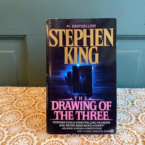 The Dark Tower - The Drawing of the Three by Stephen King Signet Printing 1989 Vintage Stephen King Paperback Horror - Great Condition