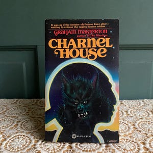 Charnel House by Graham Masterton | Vintage Paperback Horror Novel | Pinnacle Fiction | Weird Vintage Horror Paperback Books 1970s