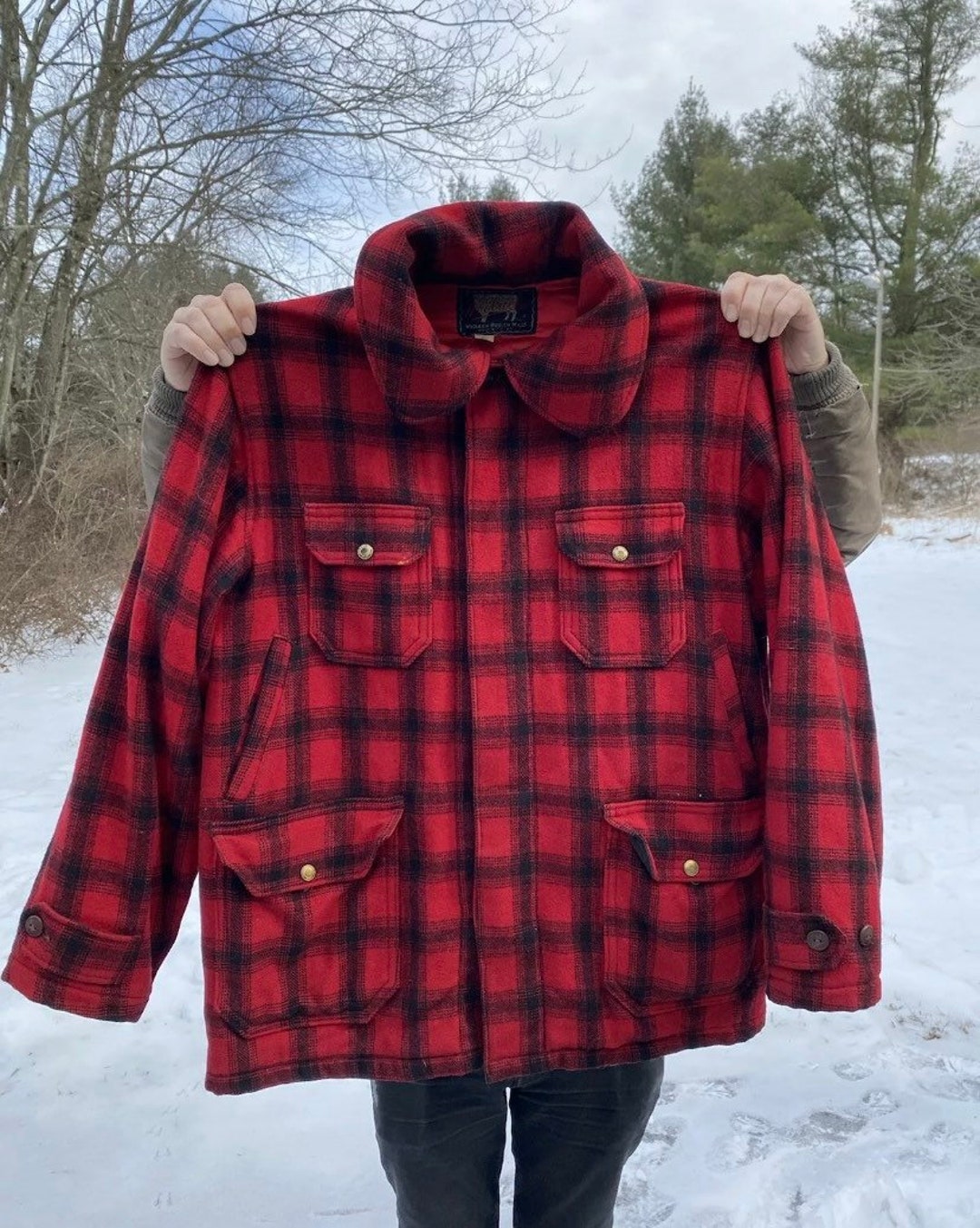 Winter Classic: Red & Black Buffalo Plaid - Red White & Denim