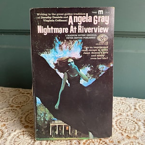 Nightmare at Riverview by Angela Gray | Easy Eye Magnum Books | Vintage Gothic Horror/Romance Magnum Paperback 1970s | Lancer Books