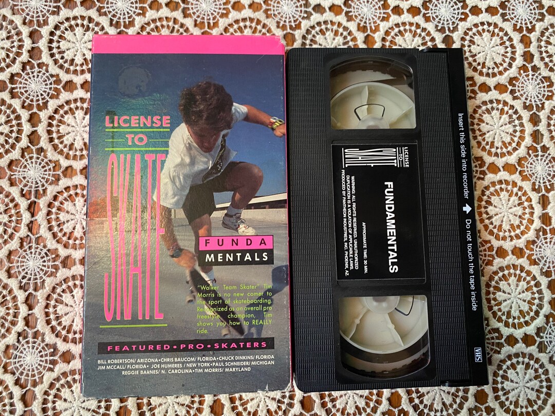 Skate VHS License to Skate Fundamentals Untested Tapes Movies