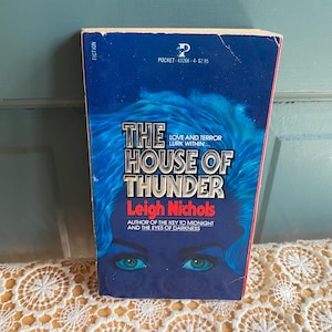 The House of Thunder by Leigh Nichols - Pre-Owned Paperback Book - Vintage Horror Novel Used - Creased Cover Softcover Paperback