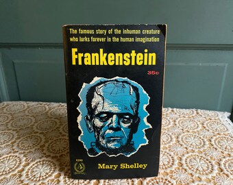Vintage FRANKENSTEIN by Mary Shelly | Horror Paperback Vintage 1950s