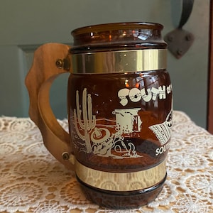 South of the Border Brown Glass Mug | Barrel Mug