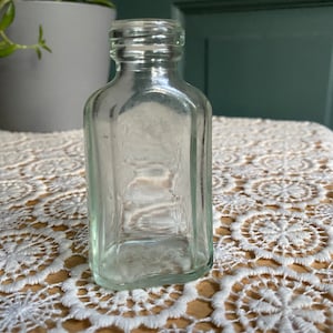 Small Greenish Vintage Bottle 3 1/4&quot; Unbranded