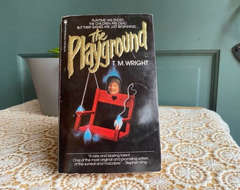 The Playground by T.M. Wright Book Tor Paperback Vintage | Vintage Horror Paperback • Keyhole Cover | Creased/Warped Bent