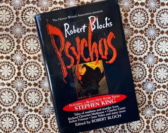 Robert Block’s Psychos | Vintage Horror Hardcover Short Stories Stephen King etc.