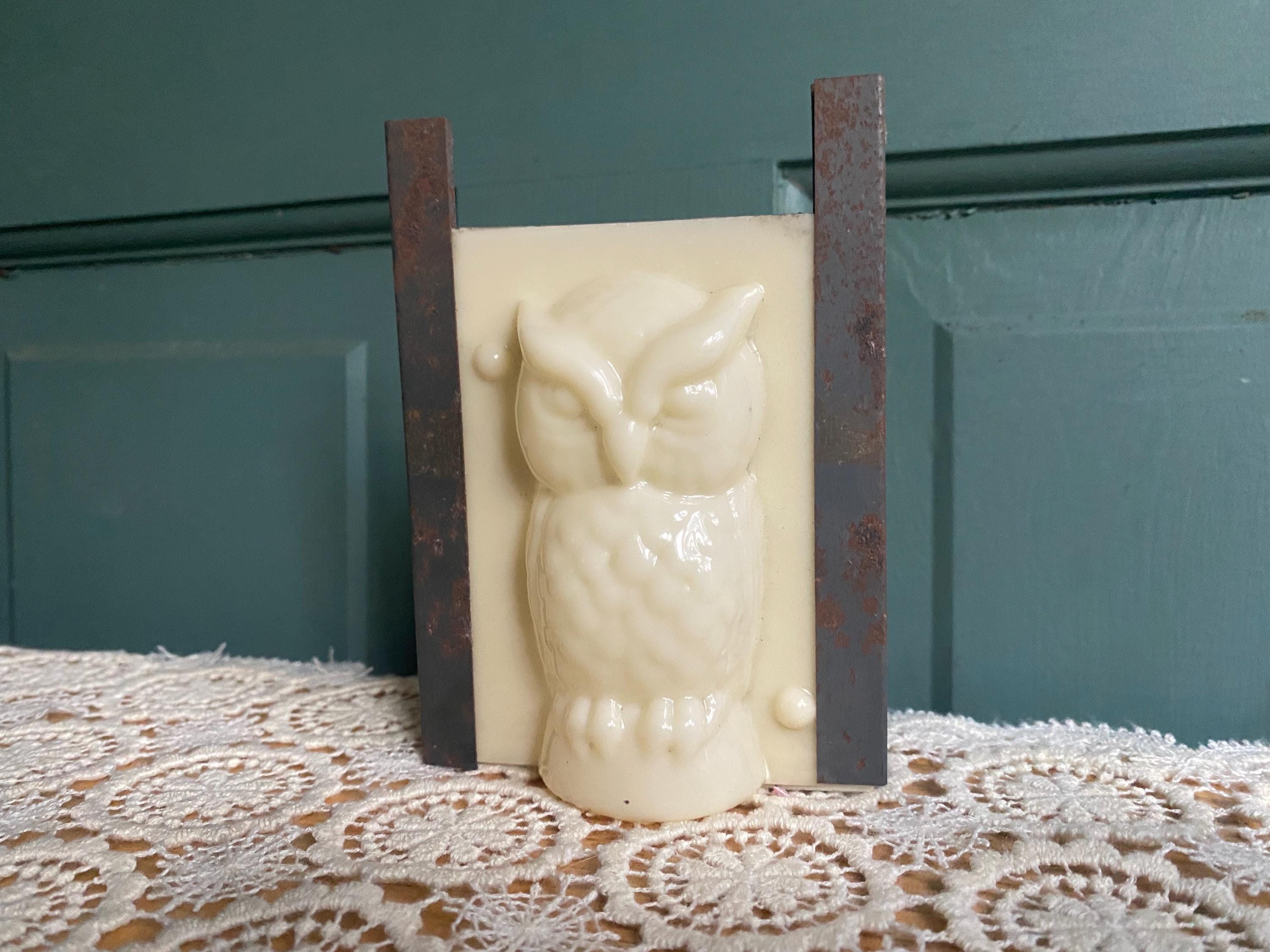 Vintage Owl Decorative Mold | Vintage Lightweight Plastic Candy Mold | For Decoration