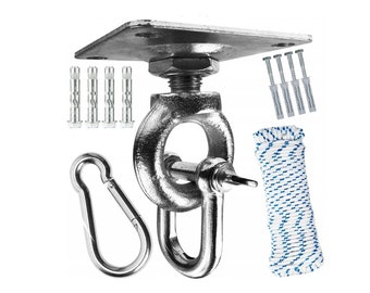 SOLIDE BEFESTIGUNG einer Schaukel, Hängestuhlaufhängung, Kit zum Zusammenbau eines Hängestuhls, Haken zur Befestigung einer Hängematte, Schaukeln Hardware,