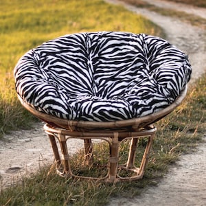Papasan Cushion Slipcover| Removable & Washable Round Pillowcase|Zippered Pillowcase ONLY |Papasan Cushion Cover|Easy to Clean Skin Friendly