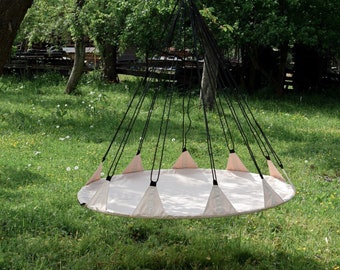 Large Hanging Garden Swing | Hanging Chair | Round Swing | 150 cm / 59 inch | hammock |