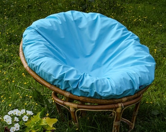 Nur Outdoor Kissenbezug | Husse für Papasan Stuhlkissen | Abnehmbarer Papasan-Kissenbezug mit Reißverschluss Waschbarer Kissenbezug