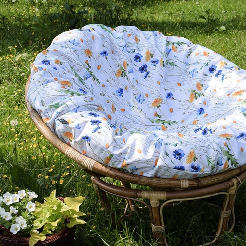 Zippered Outdoor Papasan Cushion Cover ONLY Waterproof Etsy