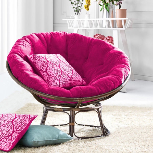Papasan armchair cushion, cushion for papasan chair, round pillow, pillow for swing, Garden Cushion, hanging chair, different patterns