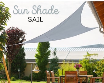 Toldo triangular resistente con kit de montaje / 4,5 m / 177 pulgadas / Toldo exterior Oxford para patio / Toldo impermeable para jardín
