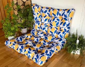 Coussin de sol d'extérieur pour coin lecture | Coussin de sol personnalisé résistant à l'eau | coussin de sol | pouf de sol | coussin d'assise |